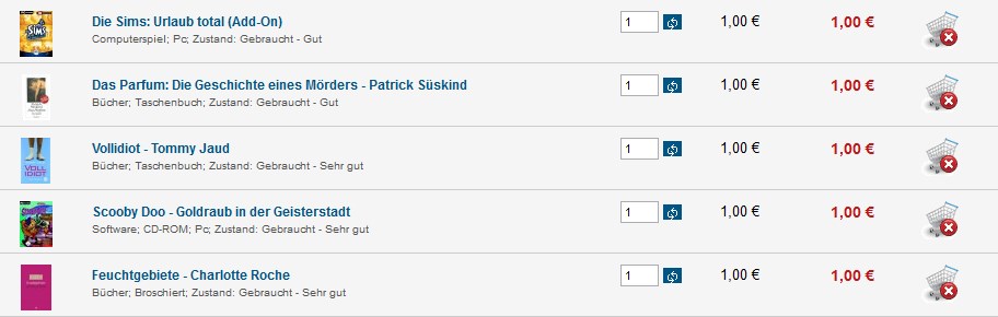 medimops Lagerverkauf - Bücher, CD's, Spiele, DVD's für 1€