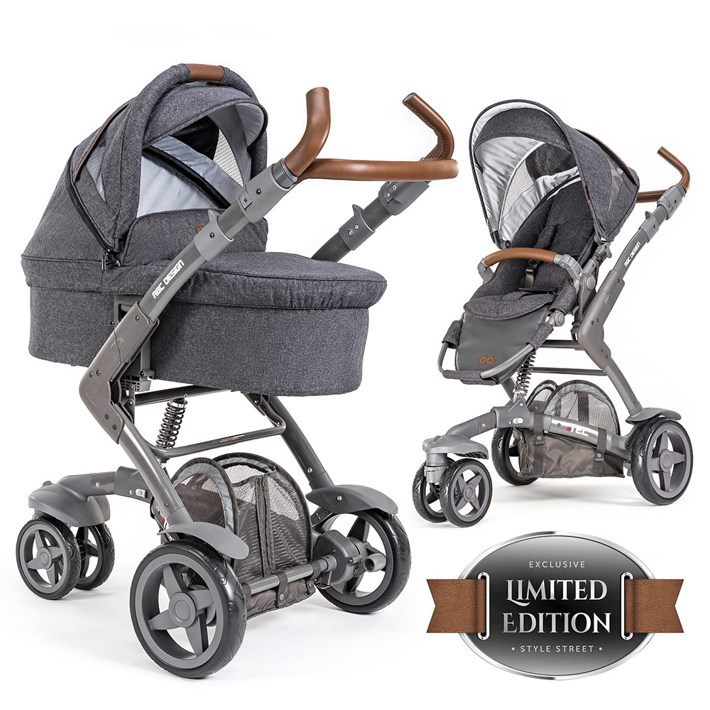 ABC Design Kombi-Kinderwagen 3-Tec inkl. Tragewanne - Style Edition - Street