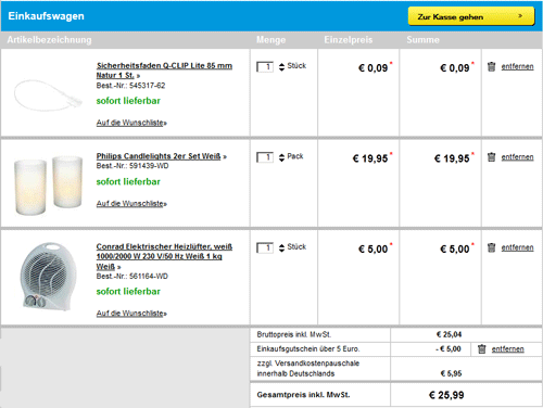 Philips Candlelights 2er Set Basic + Heizlüfter für 20€