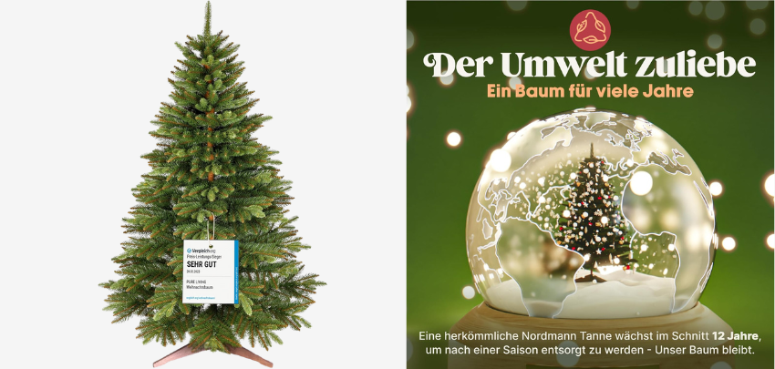Bestseller Nr. 1: Künstliche Weihnachtsbäume! 🎄 Pure Living 180cm Nordmanntanne für 170€