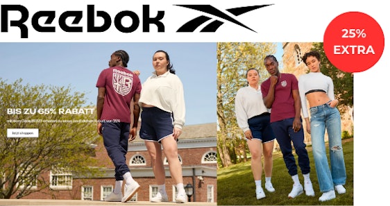 25 Extra im Reebok Back to School Sale Jetzt zuschlagen