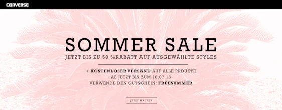 Converse Summer Sale + kostenloser Versand *UPDATE*