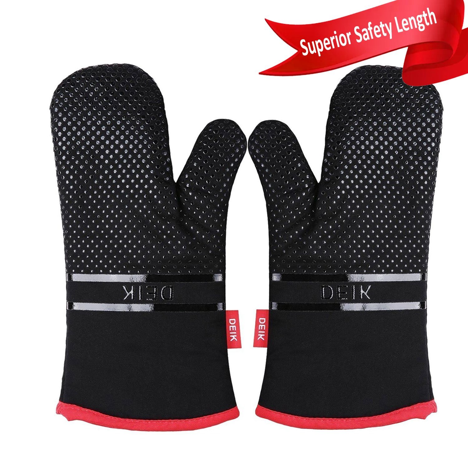 Deik Ofenhandschuh Silikon Anti-Rutsch Designbis zu 464˚F für 6,49€