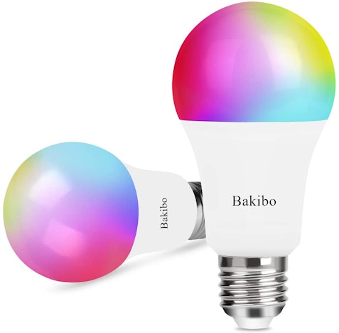 2er Pack: bakibo Smart WLAN LED Lampen (9W / 1000Lumen / E27 / RGBCW)