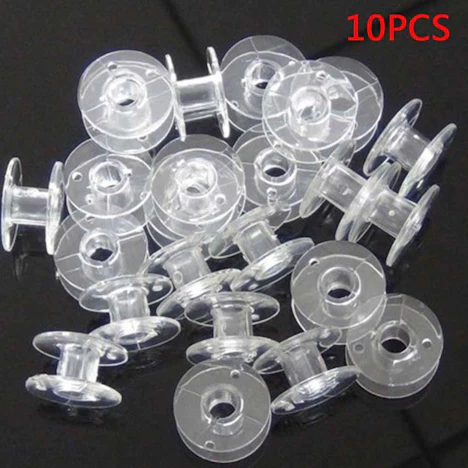 10pcs Nähmaschine Bobbins Kunststoff Nähen Spulen für Nähgarn
