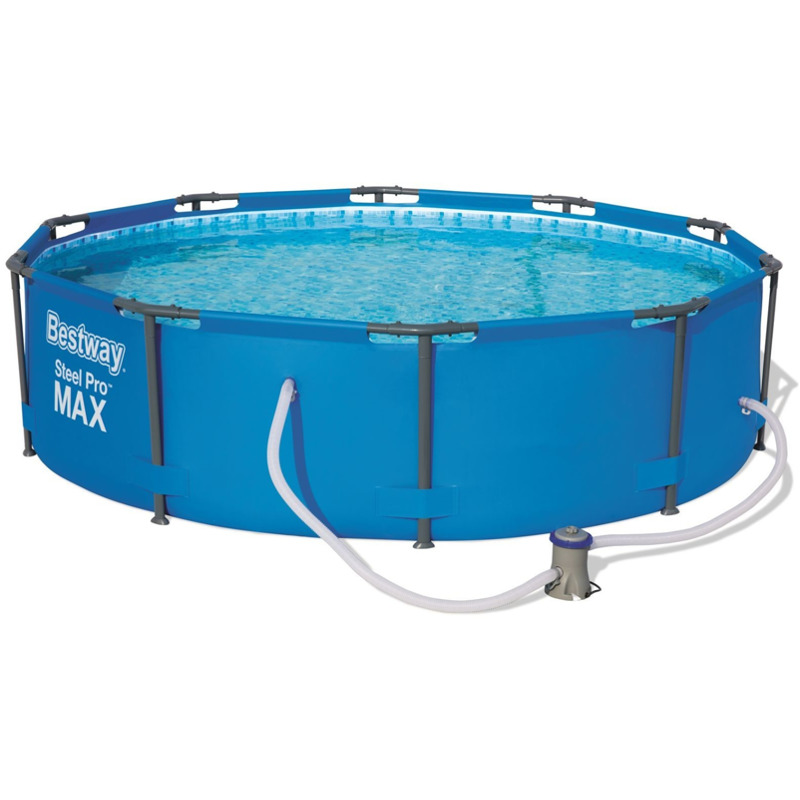Bestway Steel Pro Max Pool 305x76cm  blau (mit Filterpumpe) (56408) im Angebot: Nur 129,00€ statt 179,90€