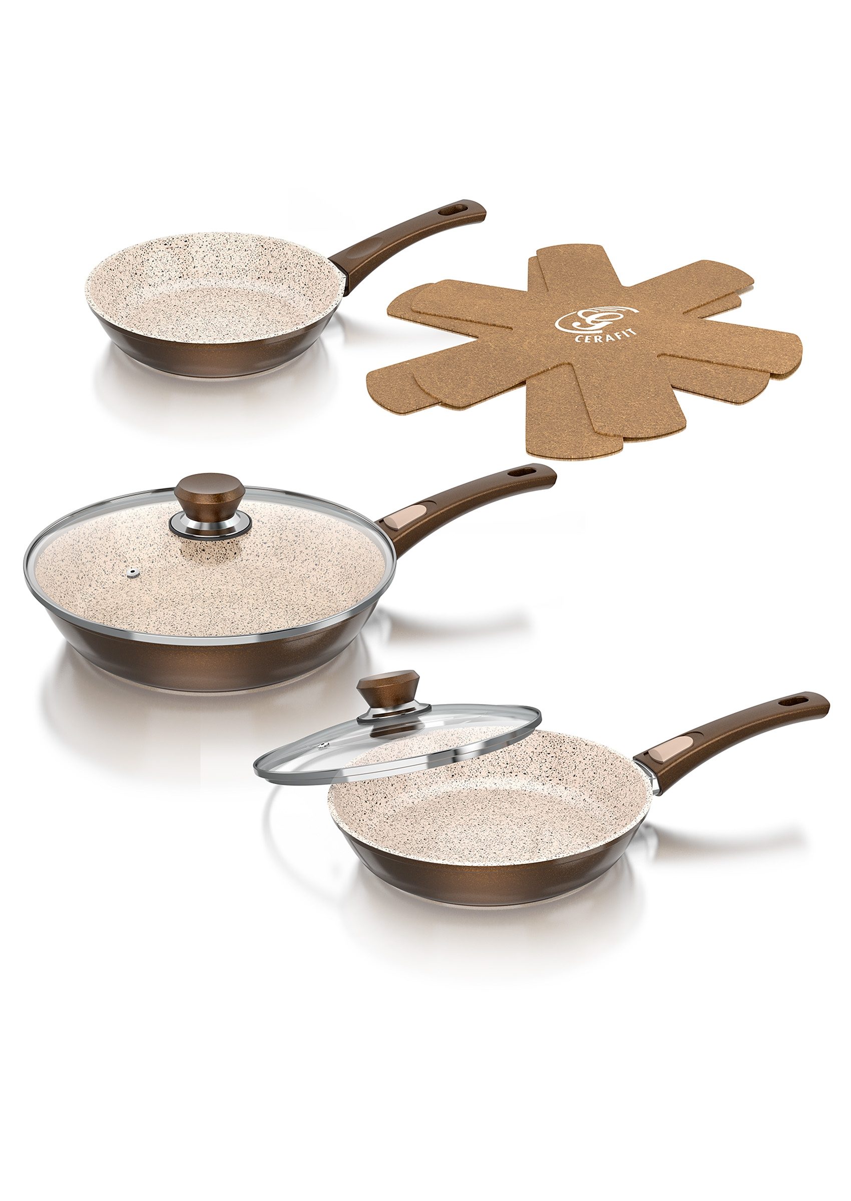 Genius Cerafit Pfannen-Set für 58€ - 7-teiliges Set mit Keramikbeschichtung