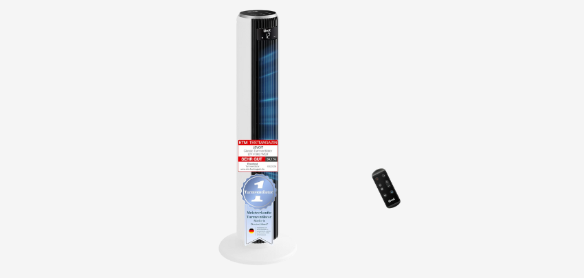 🧊 Hitze-Deal! Levoit Turmventilator für 86€ - ultraleise 20dB, 4 Modi, energiesparend
