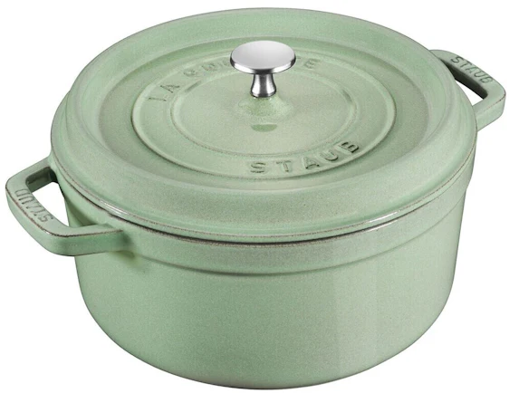 Staub Bratentopf 26 cm rund salbei mit 69,01€ Preisnachlass