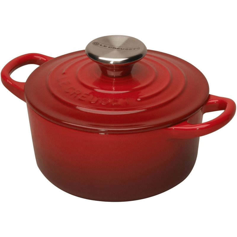 Le Creuset Tradition Bräter 10 cm rund kirschrot mit 15,99€ Preisnachlass