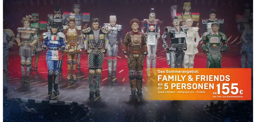 Sommerangebot! Starlight Express Tickets ab 31€ - Family and Friends Sparticket (5 Personen)