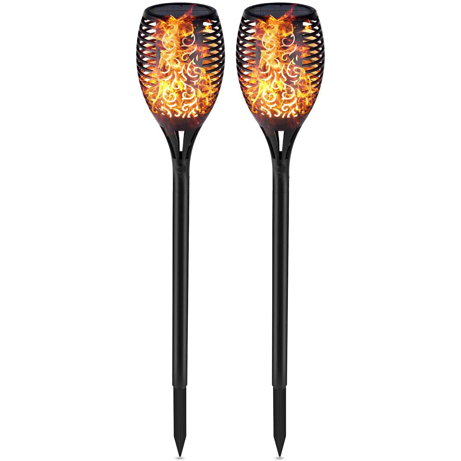 Solar Flammenlicht Garten Fackeln 2 Stück