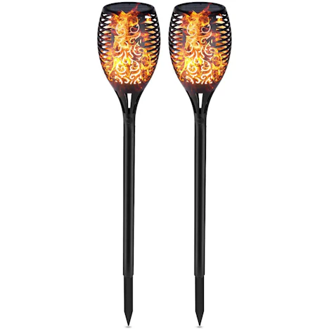 Solar Flammenlicht Garten Fackeln 2 Stück