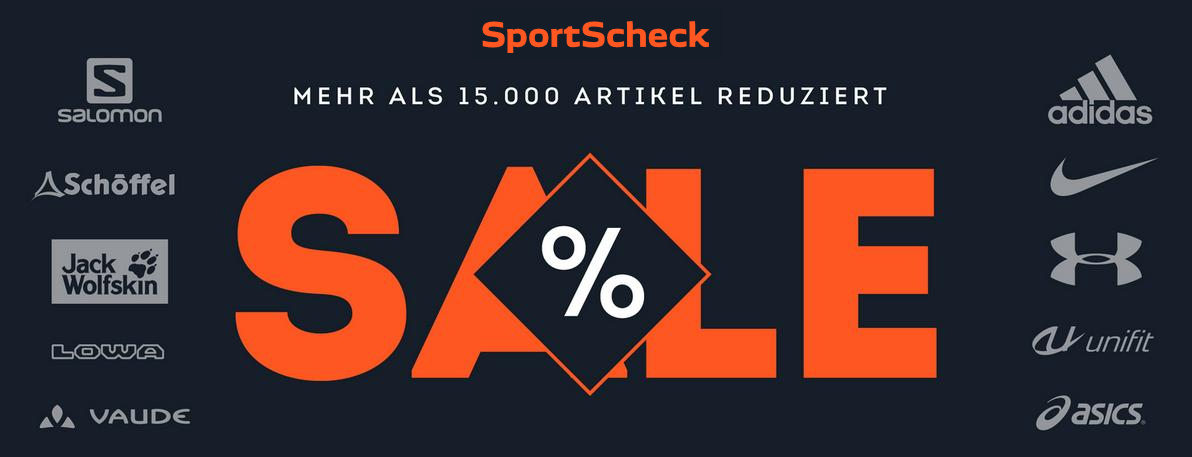 10% Rabatt auf alles bei SportScheck - auch auf den Sale