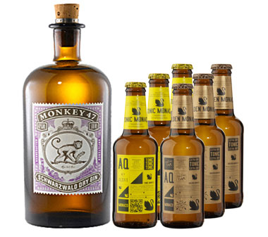 Gin Paket - Monkey 47 + 6x Aqua Monaco Tonic Water für 32€ *UPDATE6*