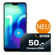 Vorbei! Honor 10 für 339€ + 50€ Saturn-Gutschein, Adidas Fußball oder 30€ Cashback