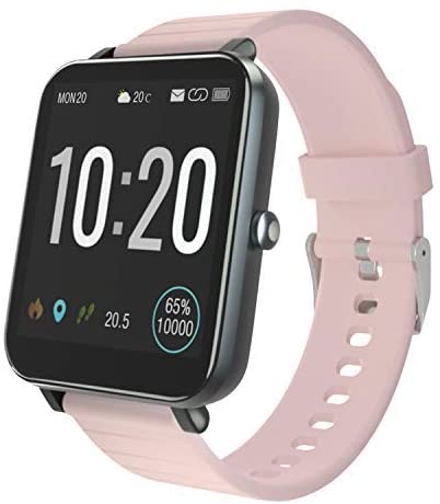 Smartwatch Fitness Tracker, Kompatibel mit Android IOS (Rosa)