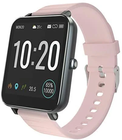 Smartwatch Fitness Tracker, Kompatibel mit Android IOS (Rosa)