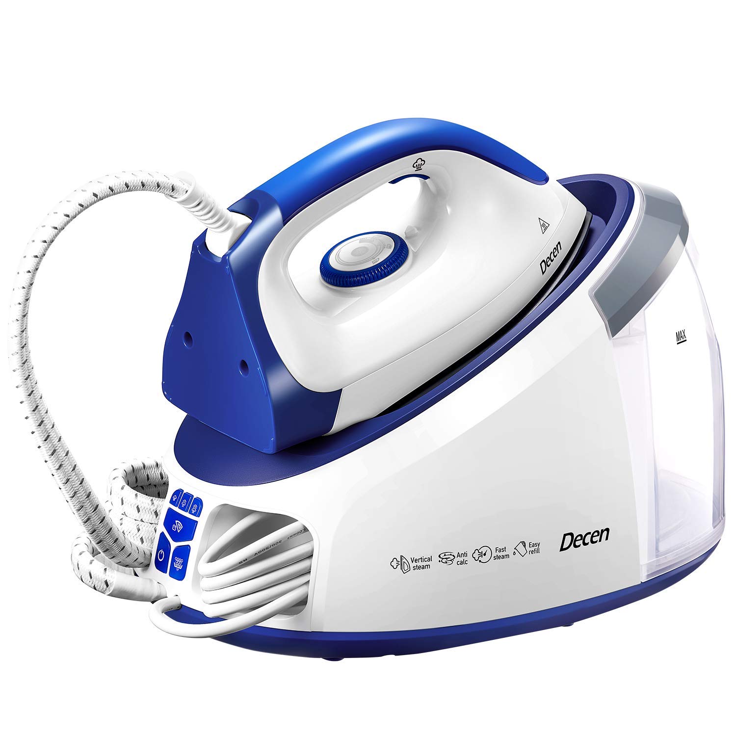 Dampfbügelstation 6 bar Dampfdruck 3000W Ariabler Dampf 0-140g/min für 104,99€