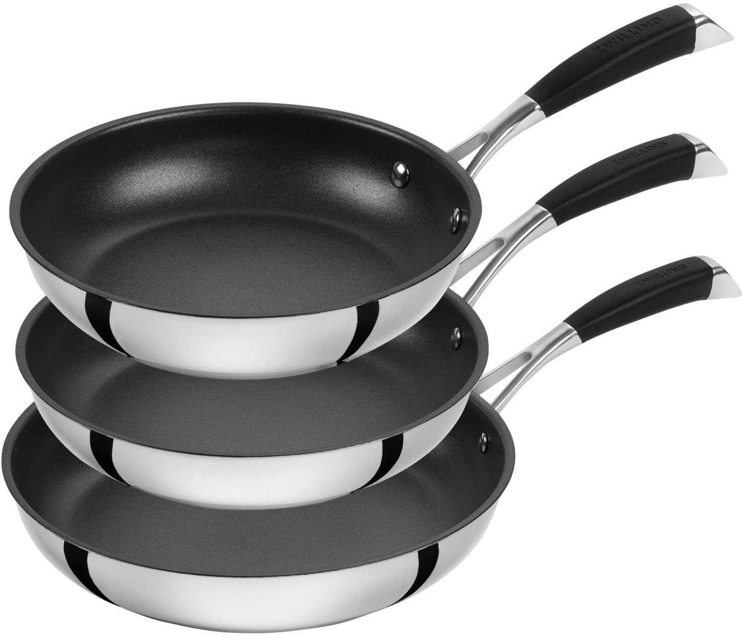Zwilling Poletto Bratpfannen-Set für 91€ - 3-teilig (20 cm, 24 cm, 28 cm), für alle Herdarten