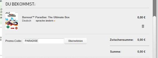 Burnout Paradise: Ultimate Box (PC) kostenlos über Origin