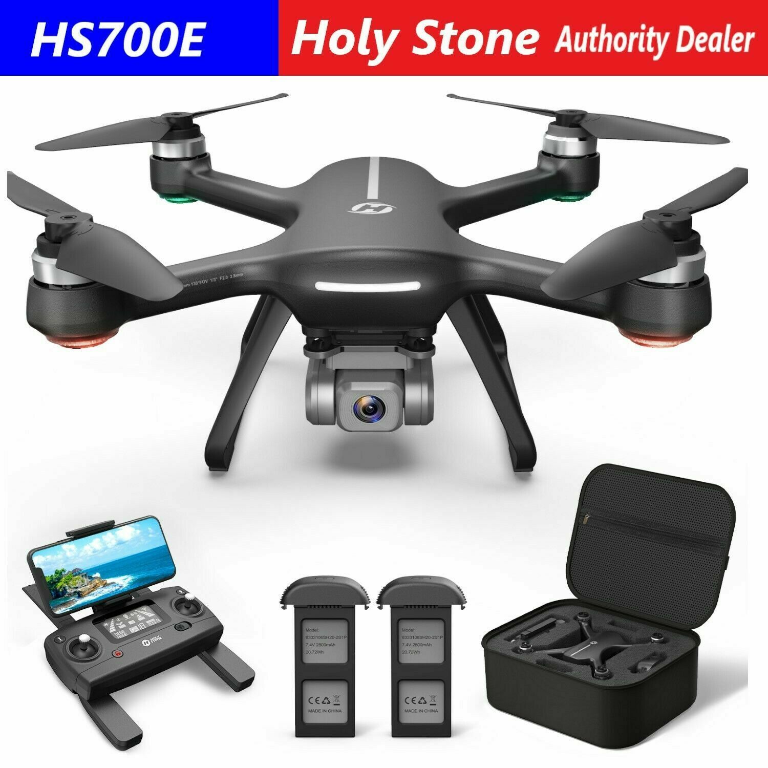Presale Holy Stone HS700E RC Drohne mit EIS 4K Kamera HD FPV GPS Quadcopter