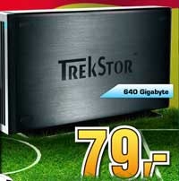 Trekstor 640 GB externe Festplatte für 79 € bei Saturn