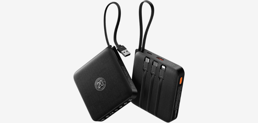 Kompaktes Power-Paket! 🔋 Coowisty 22,5W Powerbank mit Kabel (20.000mAh) für nur 21€