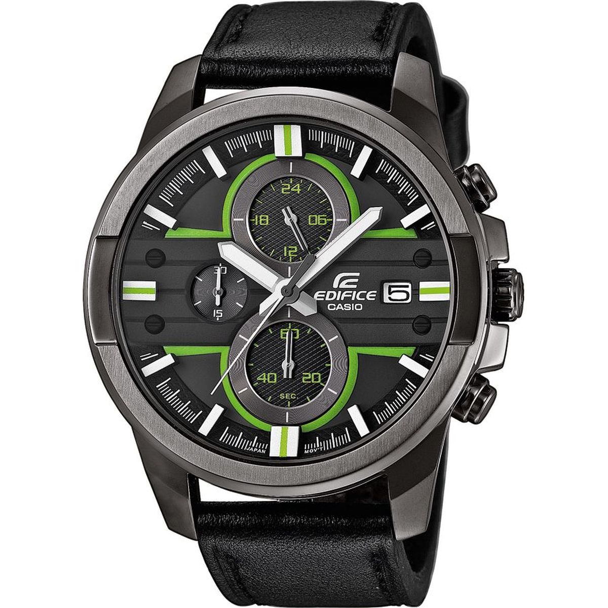 Casio Edifice EFR-543BL-1AVUEF ab 76€ - Herren Edelstahl-Chronograph mit Lederarmband