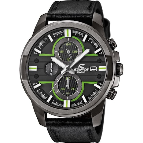 Casio Edifice EFR-543BL-1AVUEF ab 76€ - Herren Edelstahl-Chronograph mit Lederarmband