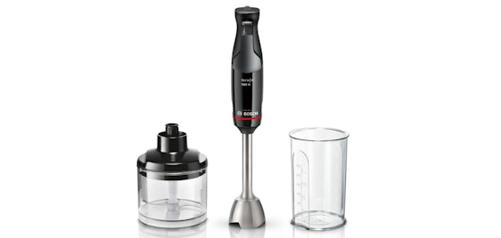 Bosch ErgoMaster Serie 4 für 49€ - Edelstahl-Mixstab, inkl. Zerkleinerer und Mix-/Messbecher, 1.000 Watt