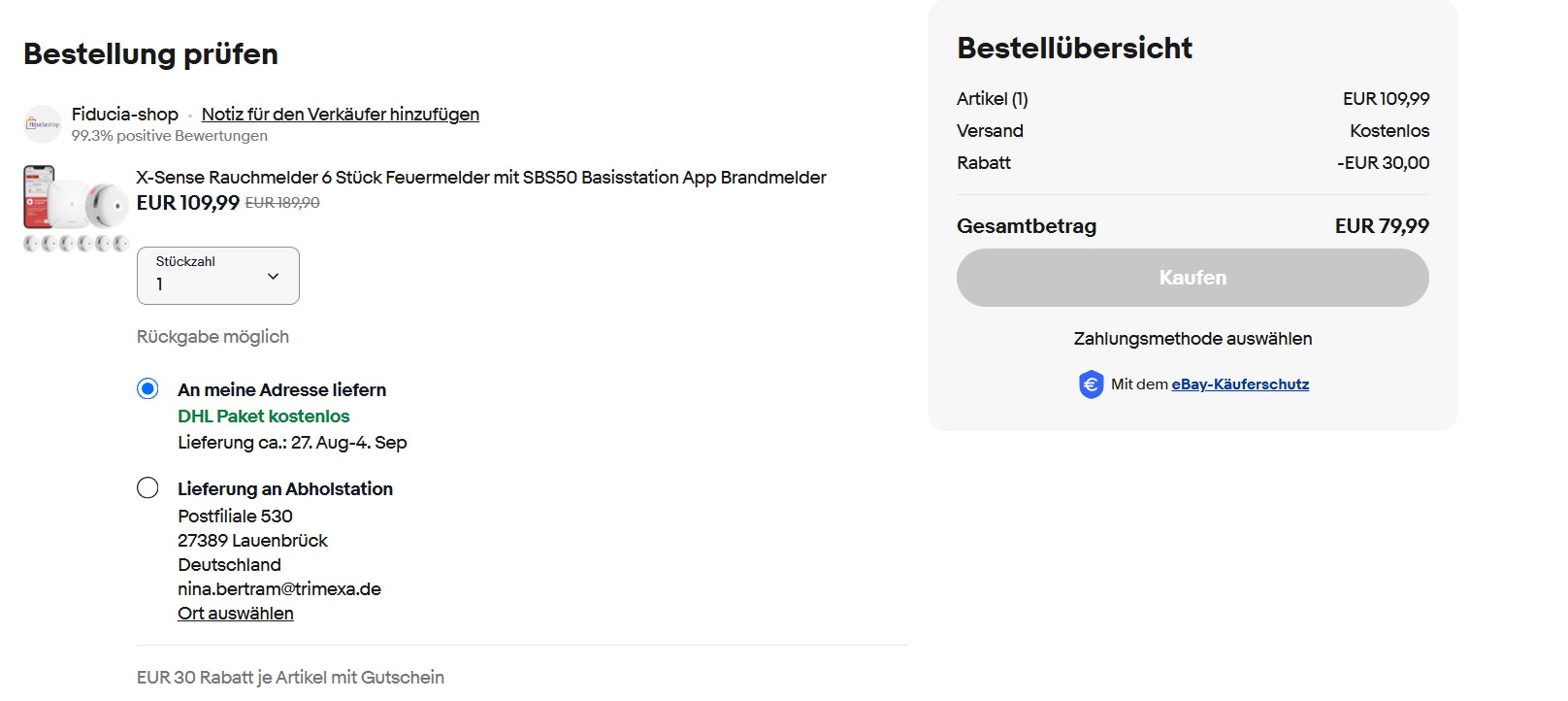 Fiduciashop-Gutschein-eingeben