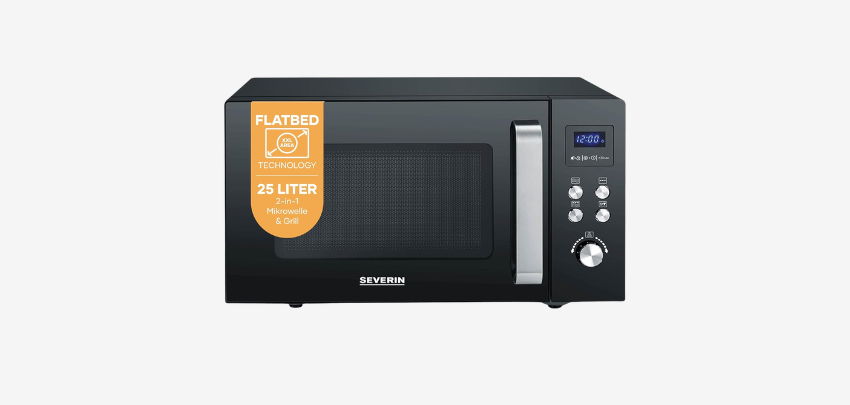 Kochen wie die Profis! 🧑‍🍳 Severin 2-in-1 Mikrowelle mit Glasboden &amp; Grill für nur 116€ 🍕
