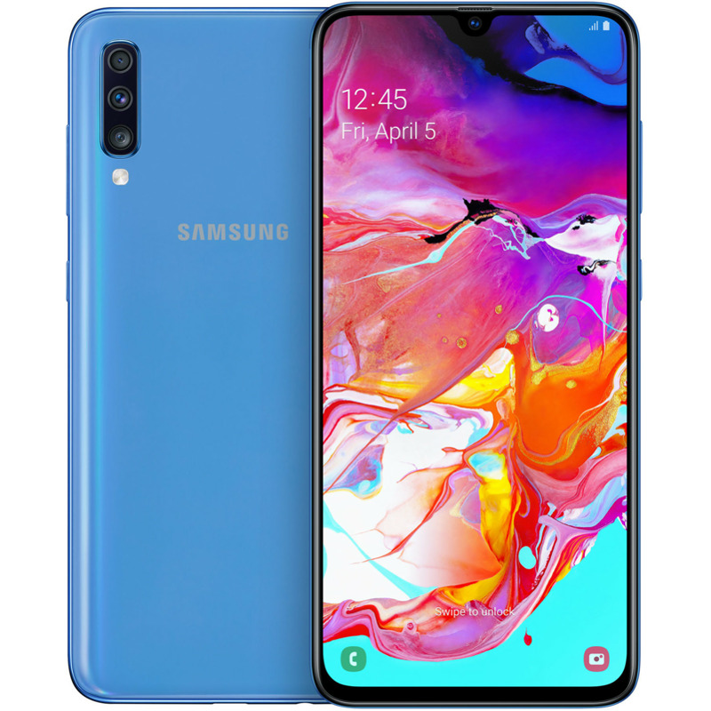 Aktion: Samsung Galaxy A70 blau für nur 303,90€ statt 379,99€