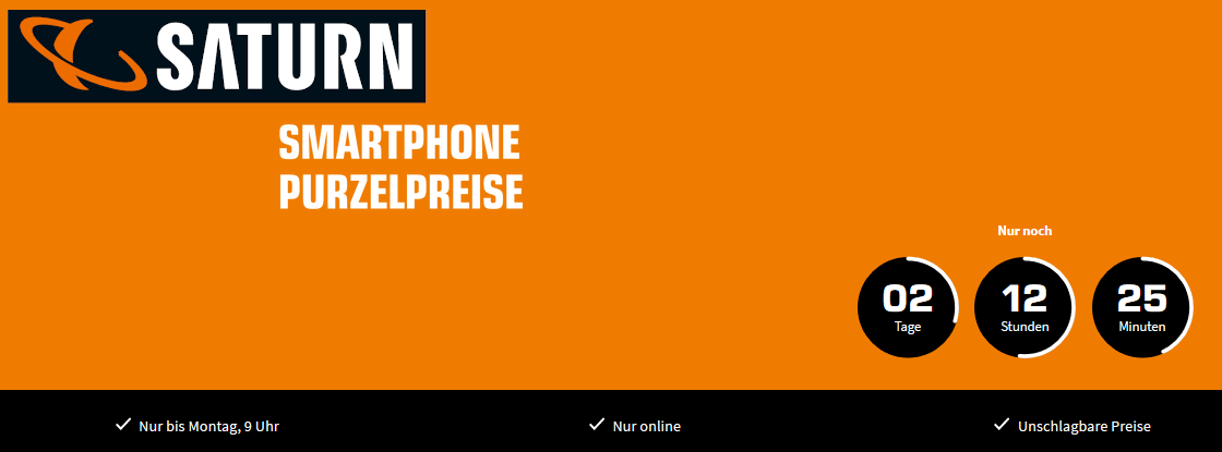 Smartphone-Purzelpreise bei Saturn − Unsere Top 5, z.B.: Samsung Galaxy Watch Active2 40 mm Under Amour Edition für 149€