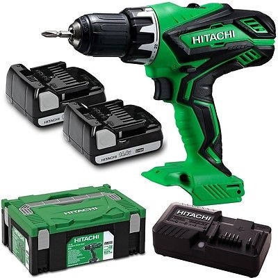 Hitachi DS14 DJL Profi-Akkuschrauber inkl. 2 Akkus + Stapelkoffer für nur 111,11€ inkl. Versand [laut Preisvergleich 150€ ]
