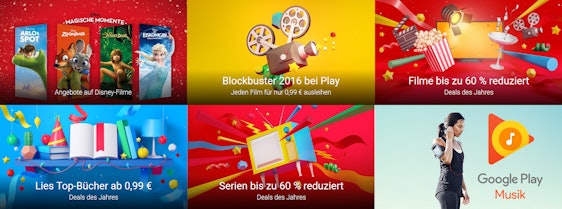 Deals des Jahres im Play Store - z.B. 4 Monate Google Play Musik gratis testen