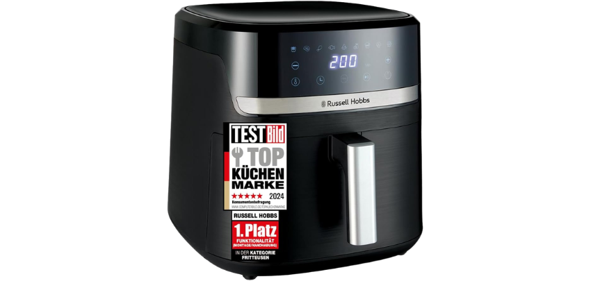 Einfach und schnell frittieren für die ganze Familie! 🍟 Russell Hobbs Rapid AirFryer XXL (8,3L) für 53€ 🍗