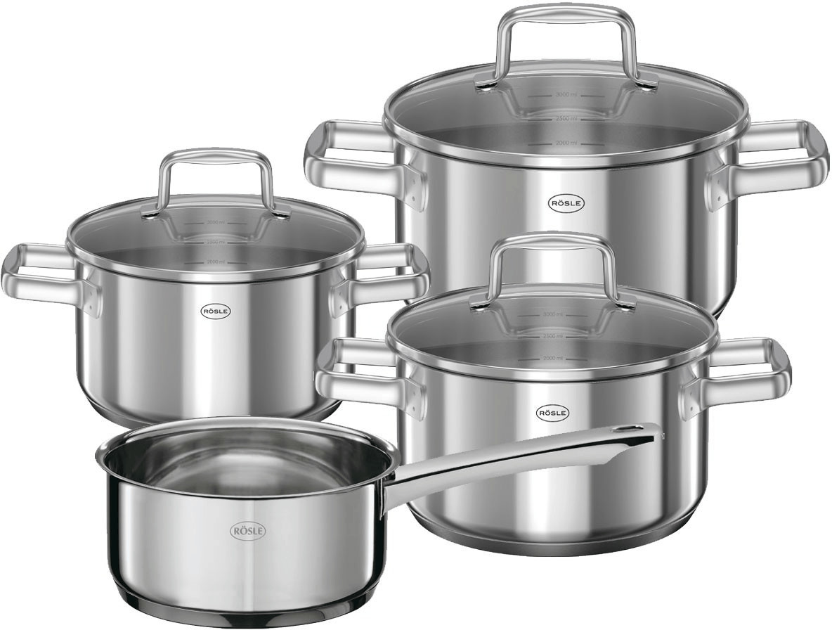 Rösle Moments Topf-Set mit Stielkasserolle 4-teilig mit 35% Nachlass