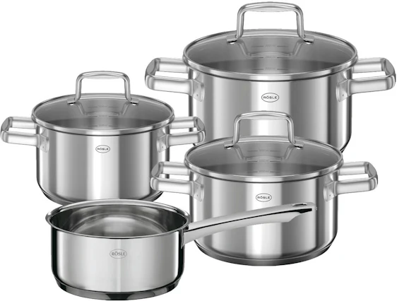 Rösle Moments Topf-Set mit Stielkasserolle 4-teilig mit 35% Nachlass