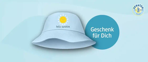 Ein Geschenk von dm für euch: Baby-Sonnenhut für euch