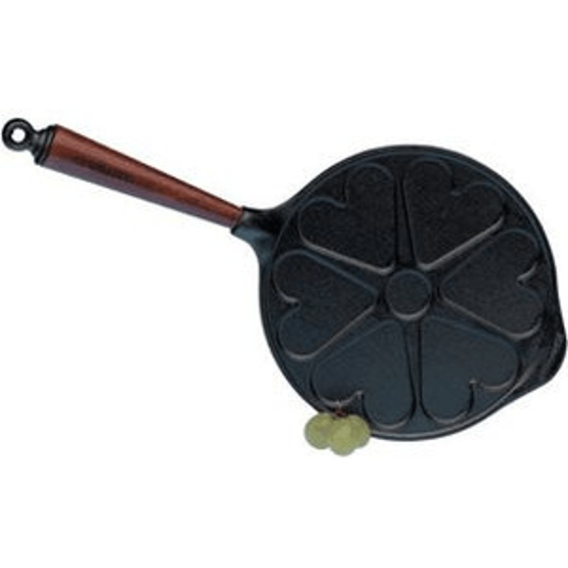 Skeppshult Waffeleisen 22 cm herzförmig mit Holzgriff mit 32,49€ Ersparnis