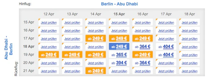 Guenstige Fluege mit Air Berlin