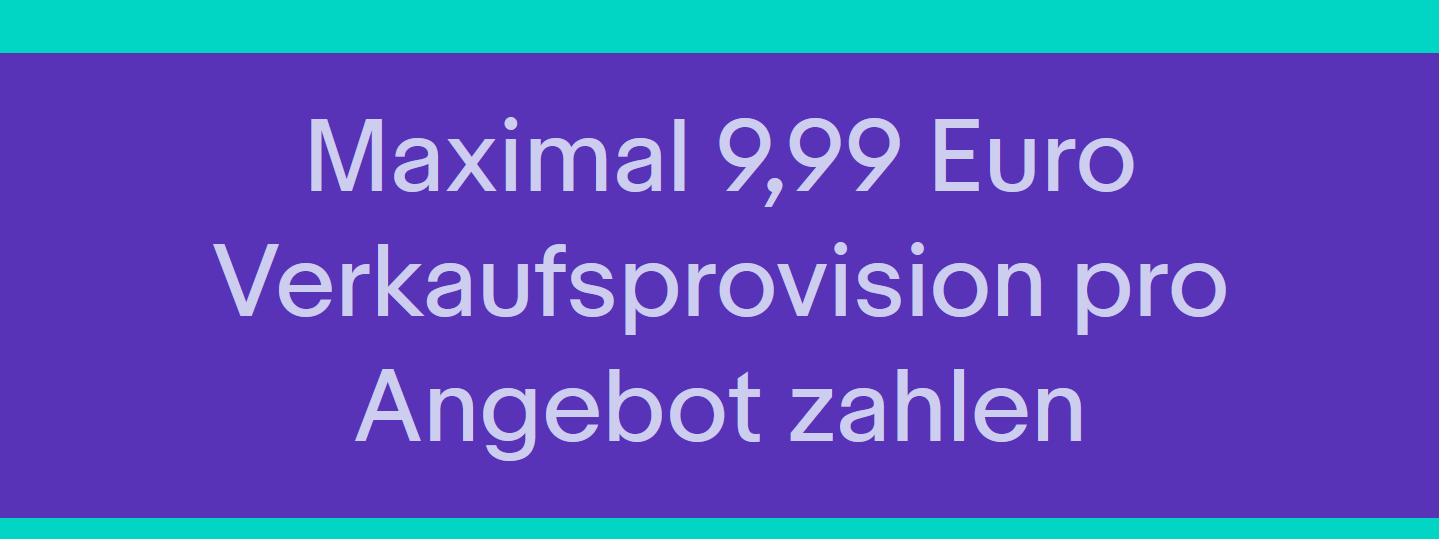 Maximal 9,99€ Verkaufsprovision bei eBay - für alle Privatverkäufer
