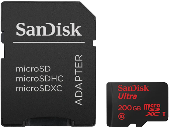 SanDisk Ultra MicroSDXC mit 128GB für 30€ - mit 200GB für 60€ - bis zu 90 MB/s