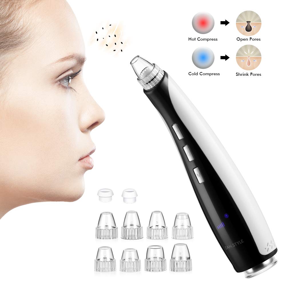ZAN.STYLE Mitesserentferner Poren Reiniger Extractor Elektrischer Wiederaufladbare Mitesser Entferner Vakuum