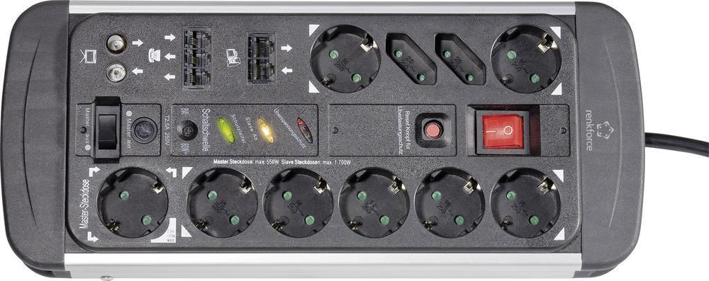 Renkforce Master/Slave-Steckdosenleiste 10fach für 11,99 EUR inkl. Versand