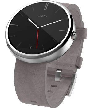 Motorola Moto 360 Smartwatch für 131€ - hell mit grauem Lederarmband *UPDATE3*