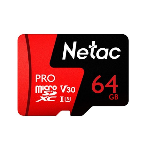 Netac 64 GB Pro 40M Micro SDXC TF Karte Speicherkarte Datenspeicherung V30 / UHS-I U3 Hohe Geschwindigkeit bis zu 98MB / s