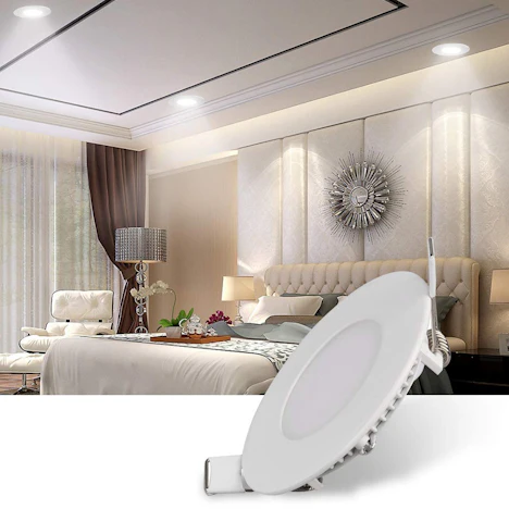 Led Round Recessed Ceiling Lights, Ac 85V-265V 3W Cool White 6000K Recessed Slim Lights